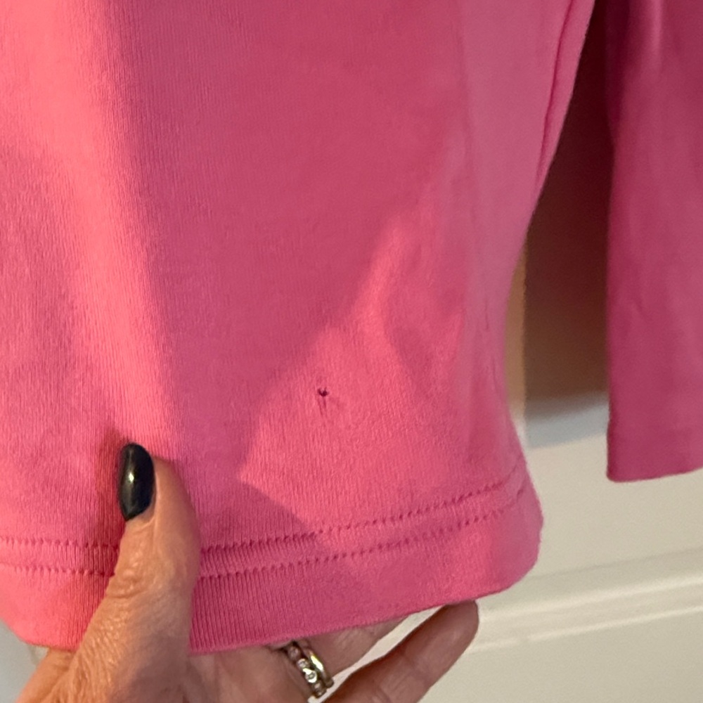 Magnolia Lane Masters pink quarter zip pullover - Picture 3 of 3